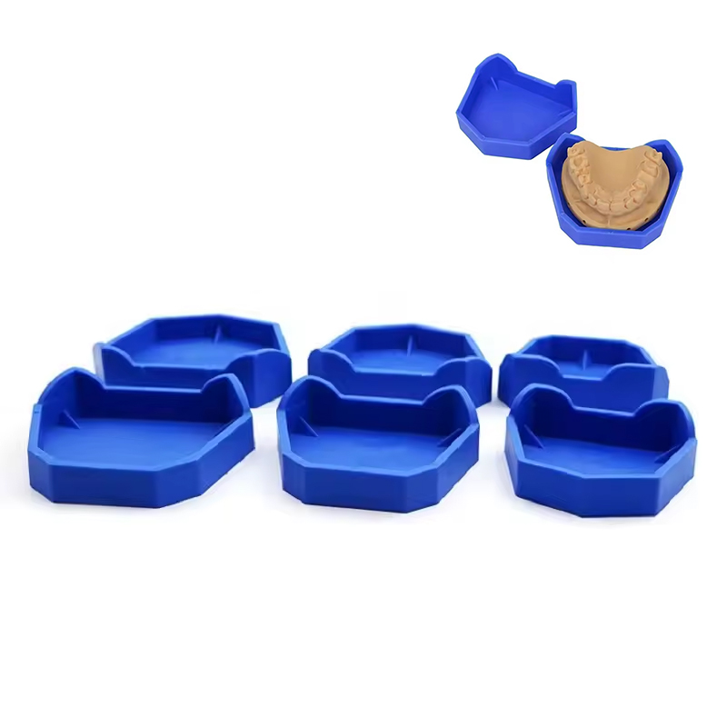 Teeth Whitening Tray - 2/6 個歯科モデルベースシリコン石膏モデルベース義歯印象トレイ歯科元ベースキット歯科医研究室ツール