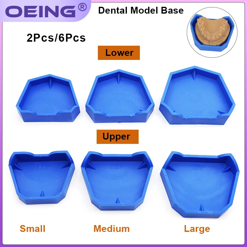 Teeth Whitening Tray - シリコン歯科用インプレッショントレイ,2個,6個,ベースキット