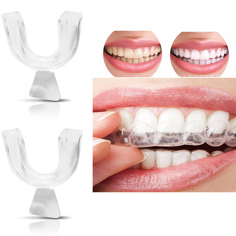 Teeth Whitening With Trays - 快適フィットシリコンマウスガード、夜用歯ぎしり防止、歯ぎしり対策、いびき防止、毎日の歯のホワイトニング、口腔ケア用品