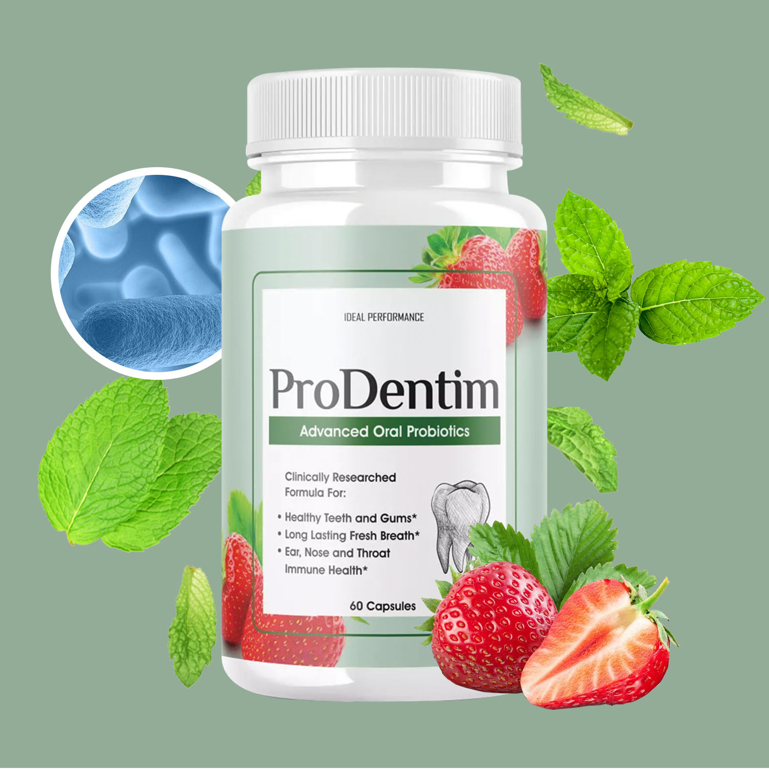 Teeth Whitening Gum - 高度な口腔プロバイオティクス - 口臭を消し、歯を白くし、健康な歯と歯茎を促進し、口臭を軽減し、免疫をサポートします