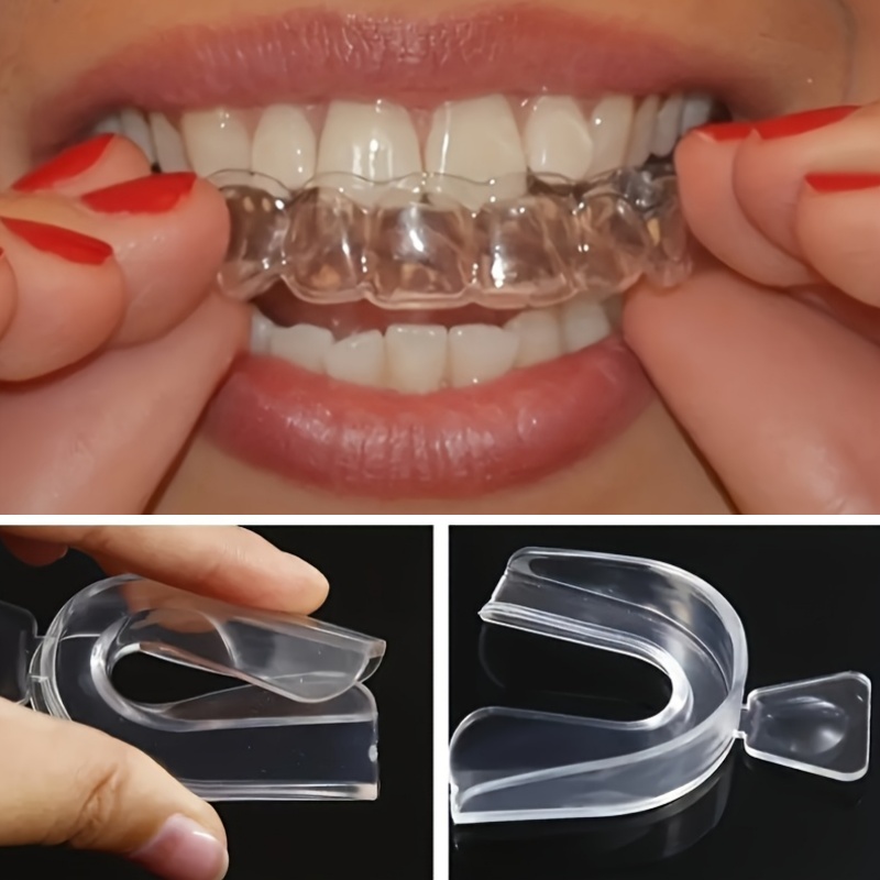 Teeth Whitening Tray - 男女兼用歯列矯正シリコン製透明歯科矯正トレイ、ホワイトニング、歯並び矯正、夜間使用、歯のケアツール