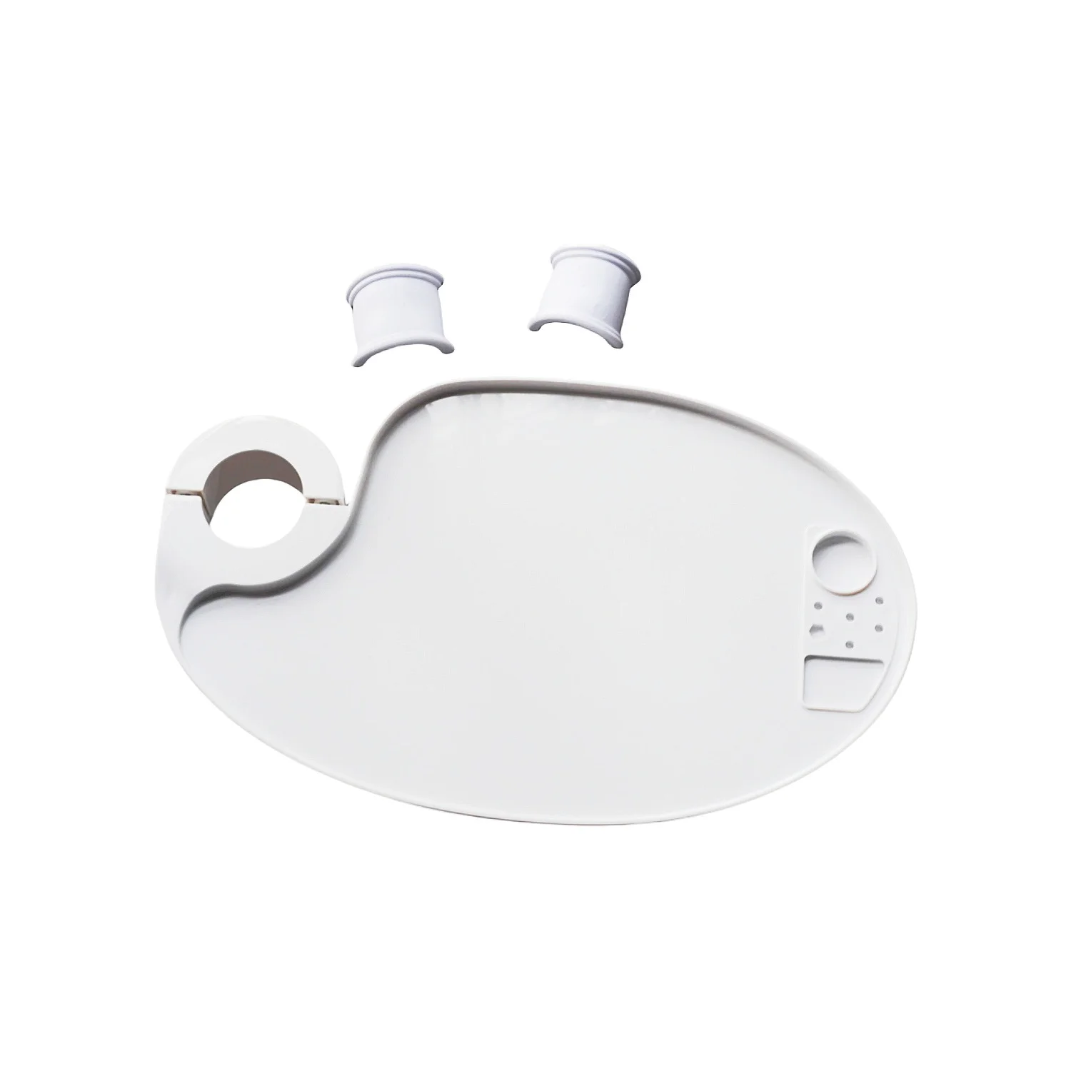 Teeth Whitening Tray - 1PC 調整可能な 45/50 ミリメートル歯科ラボスケーラートレイ回転可能なブラケット 12 キロ負荷白プラスチック椅子ユニット用