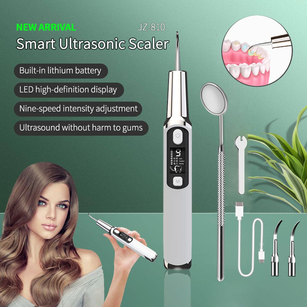 Teeth Whitening Or Tooth Whitening - 電気音波歯科歯石スケーラー口腔歯歯石除去プラーク汚れクリーナー除去歯のホワイトニングポータブル LED 付き