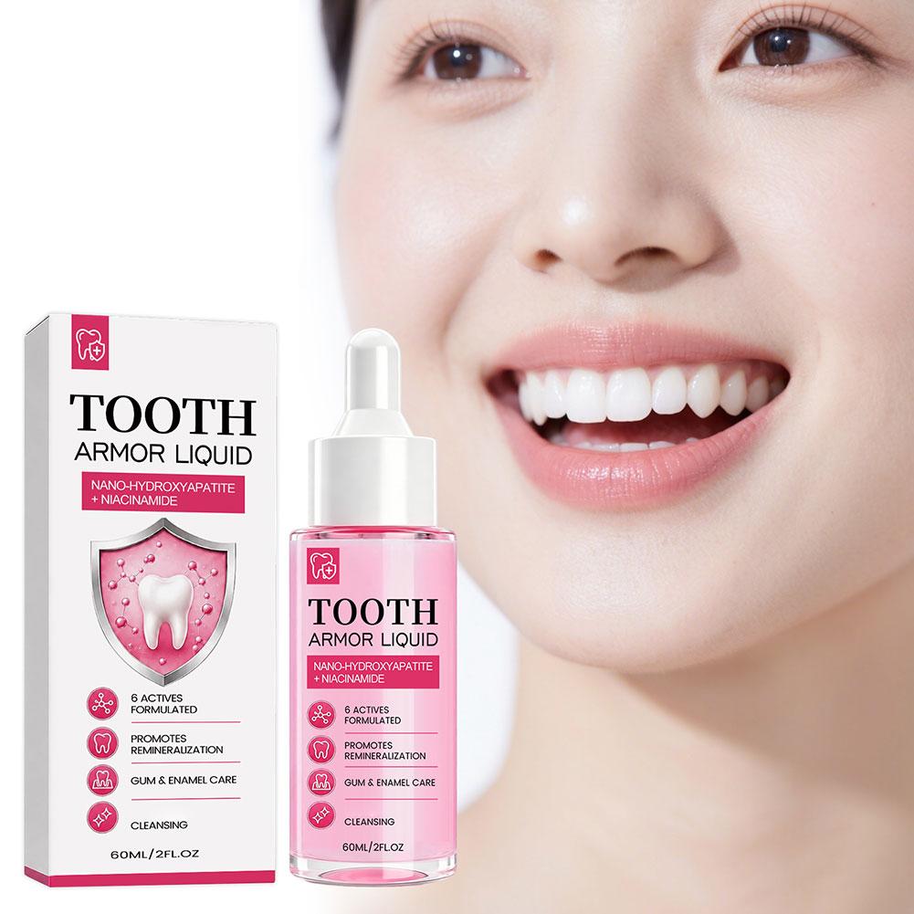Teeth Whitening Gum - 60ML リミネラライズドガム エナメルホワイトニング ティースオーラルケア トゥースアーマー リキッドミント