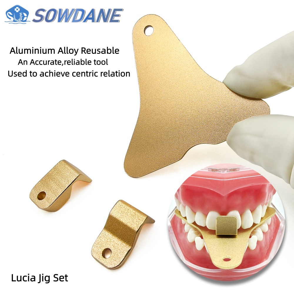Teeth Whitening Tray - 歯科ラボ印象トレー セントリック関係を実現するアルミニウム合金 オートクレーブ可能な歯科トレー 前部ジグセット Lucia ジグセット