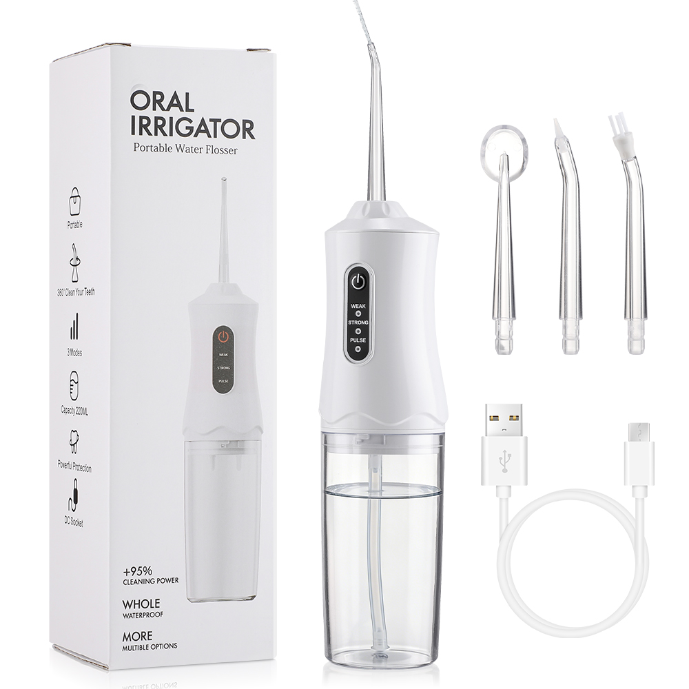 Teeth Whitening Or Tooth Whitening - 3 モード口腔洗浄器ポータブル口洗浄機歯科用ウォーターフロッサー歯ブラシ口腔クリーン歯のホワイトニング用