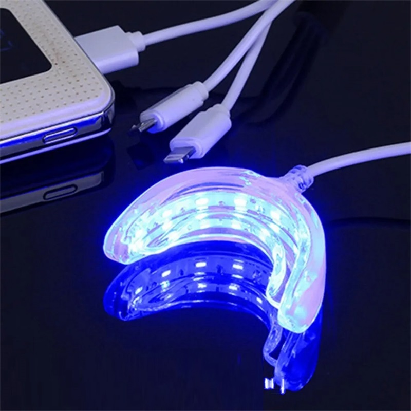 Teeth Whitening Gum - 歯のホワイトニング アクセラレーター スマート LED ブルーライト ポータブル