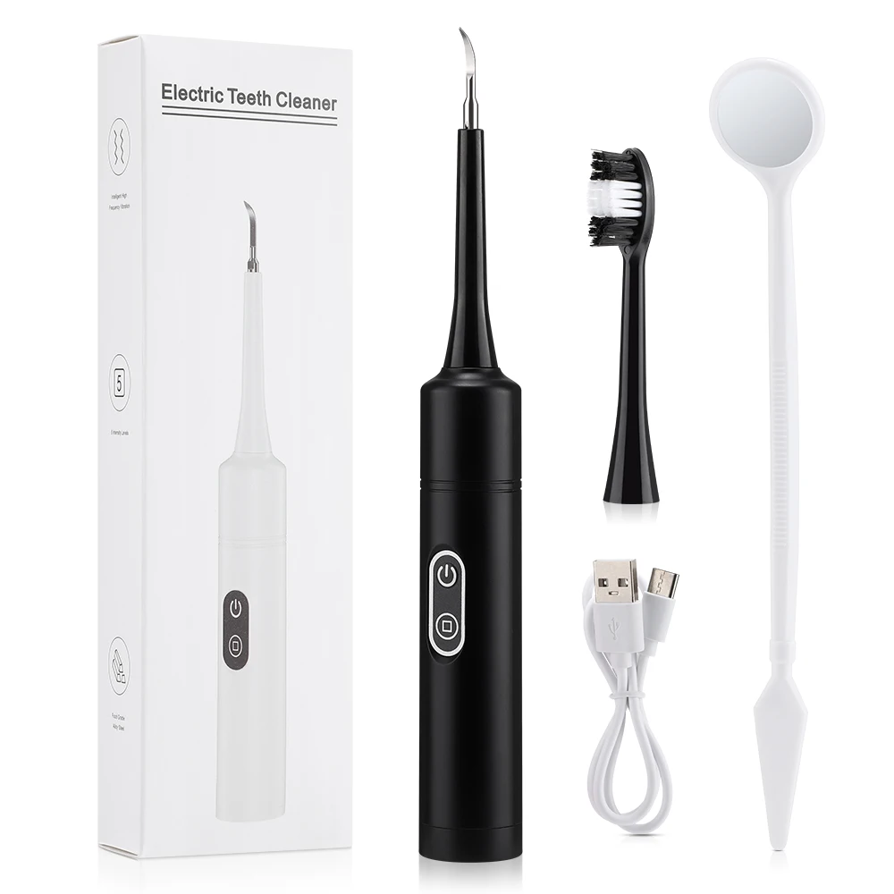 Teeth Whitening Professional - 電気音波振動歯科用スケーラー歯のホワイトニング歯垢除去コーヒー煙の汚れ歯石除去歯ブラシ歯のクリーニング