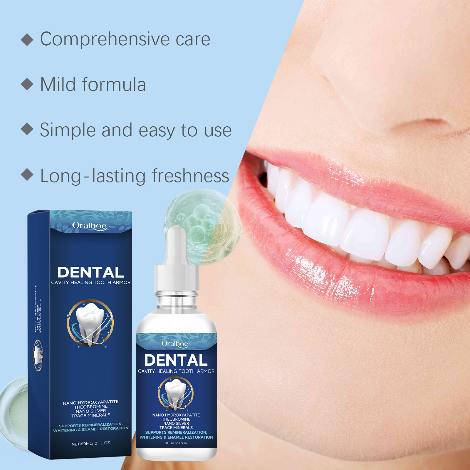 オーラルホー歯のホワイトニング美容液、歯垢、歯石除去、コーヒ - Teeth Whitening Gum のレビューと価格