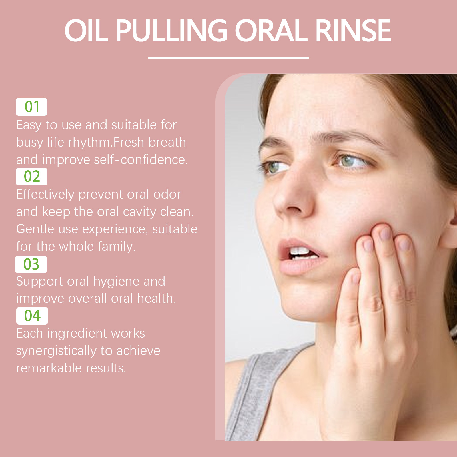 ココナッツプルオイル マウスウォッシュ 口腔リンス アルコー - Teeth Whitening Oil Pulling のレビューと価格