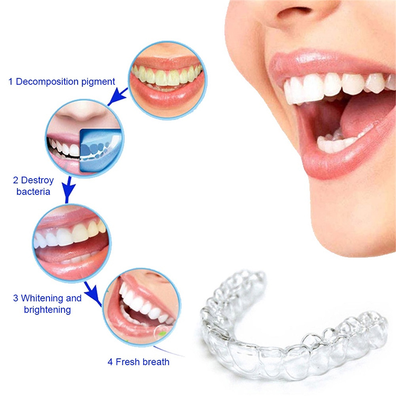 快適フィットシリコンマウスガード、夜用歯ぎしり防止、歯ぎしり - Teeth Whitening With Trays のレビューと価格