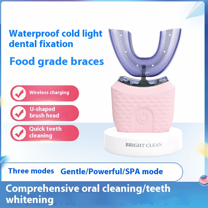大人用電動U字型歯ブラシ - 柔らかい毛の歯のホワイトニング - Teeth Whitening Gum のレビューと価格