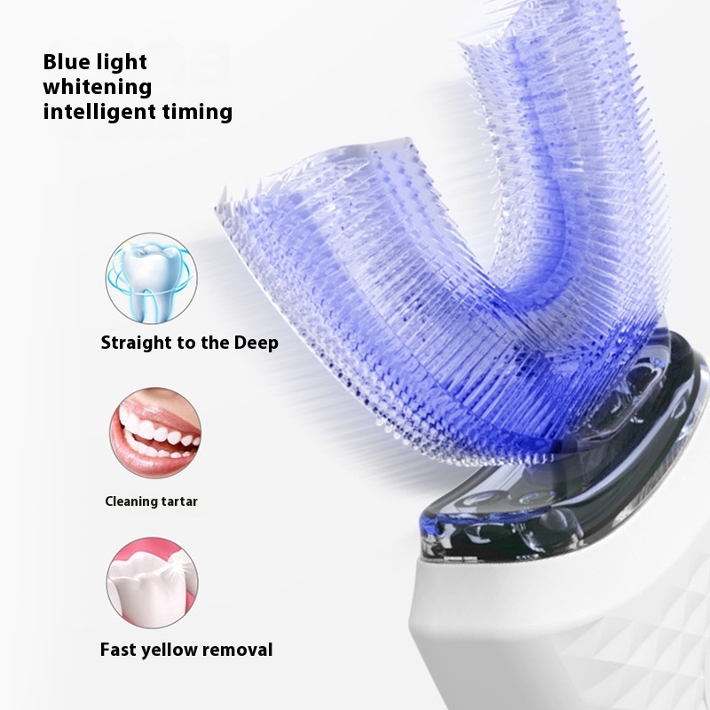 大人用電動U字型歯ブラシ - 柔らかい毛の歯のホワイトニング - Teeth Whitening Gum のレビューと価格