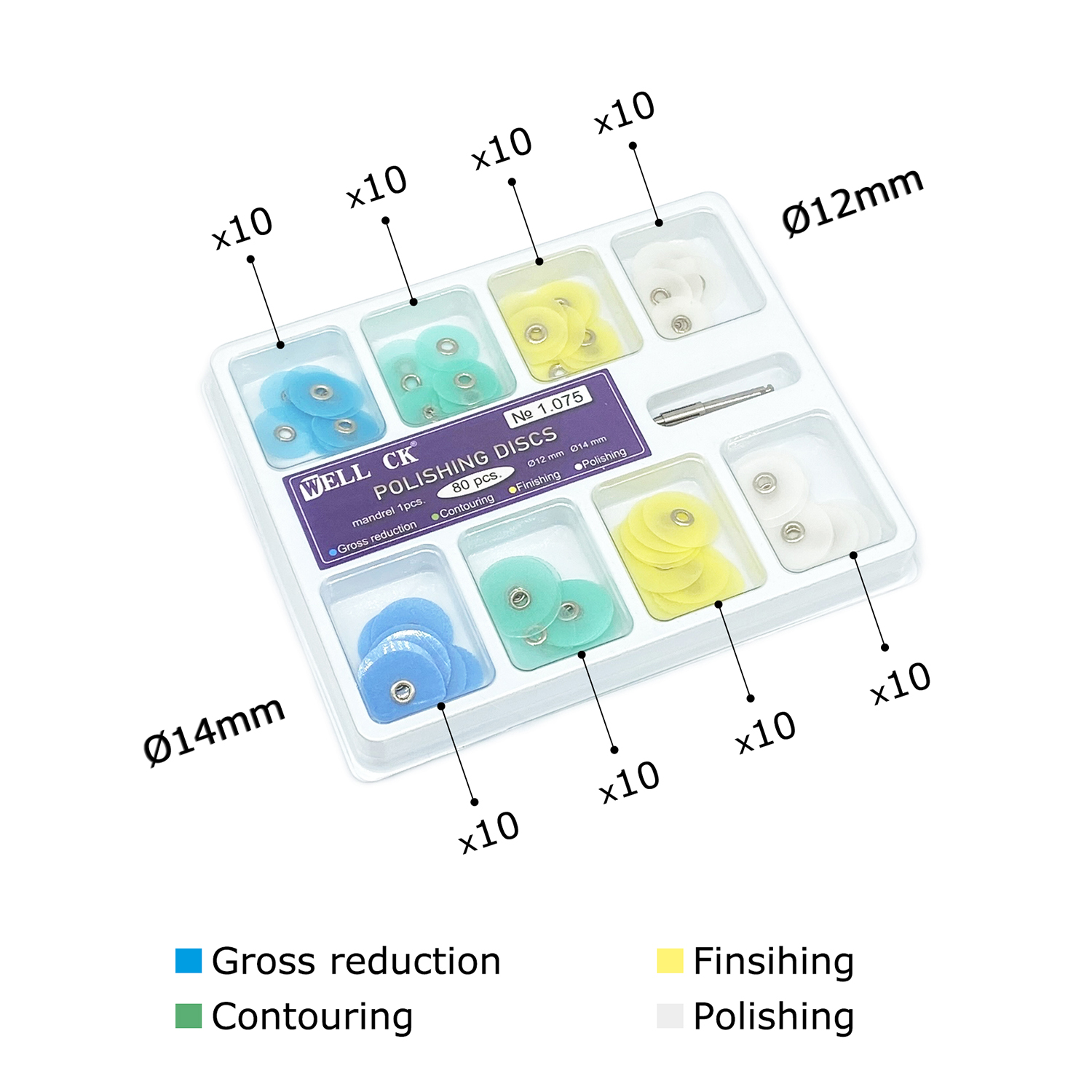 よく CK 40/80 個歯科研磨ディスク総削減輪郭マンドレ - Teeth Whitening Professional のレビューと価格