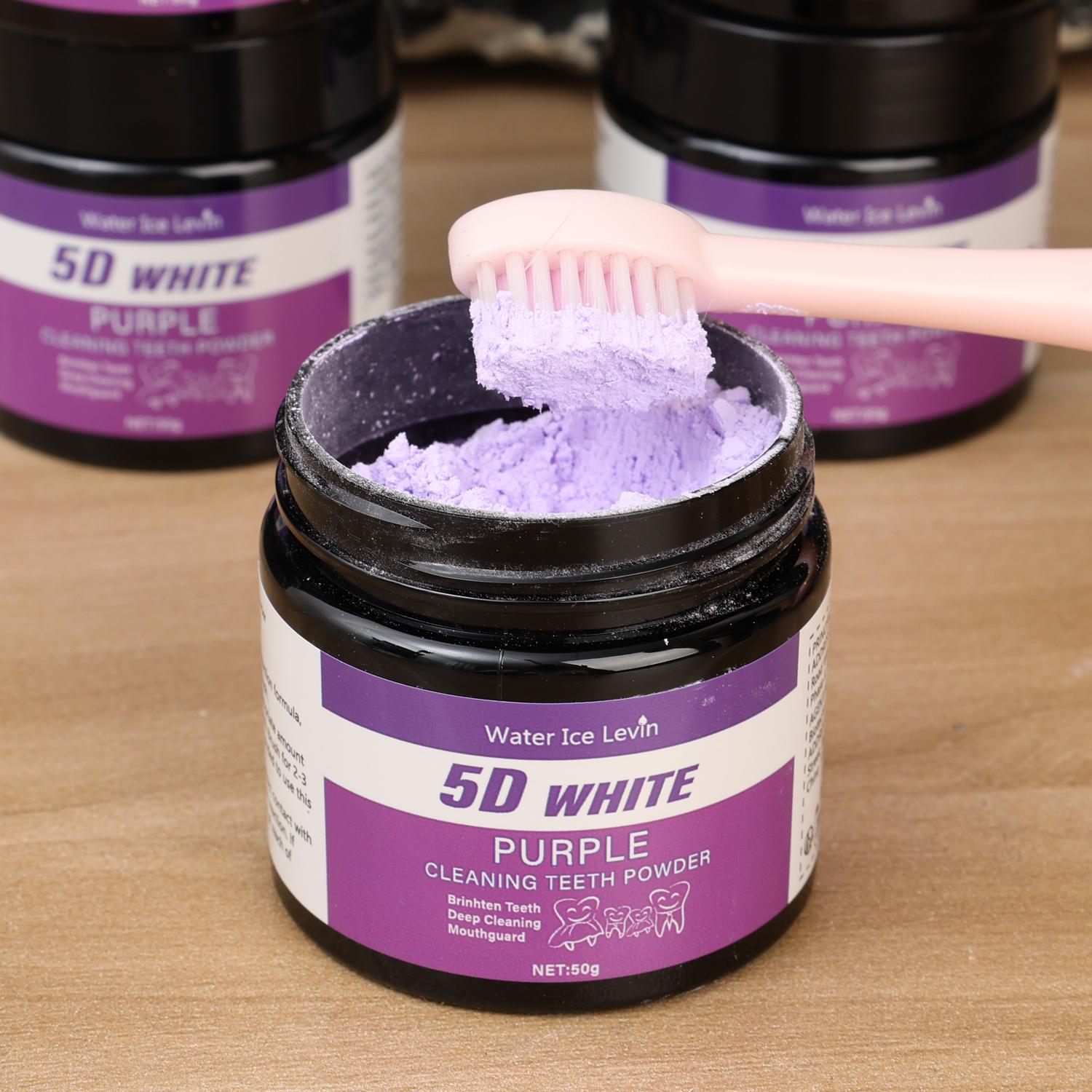 50g/箱 パープル歯磨き粉 天然成分配合 深層洗浄 口臭予 - Teeth Whitening Oil Pulling のレビューと価格