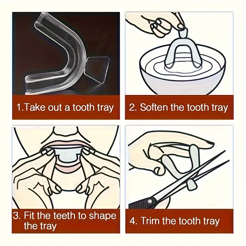 男女兼用歯列矯正シリコン製透明歯科矯正トレイ、ホワイトニング - Teeth Whitening Tray のレビューと価格