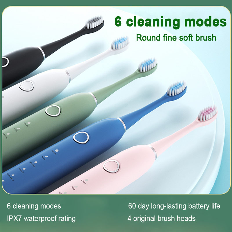 スマートソニック電動歯ブラシ歯ホワイトニング超音波振動口腔ク - Teeth Whitening Or Tooth Whitening のレビューと価格
