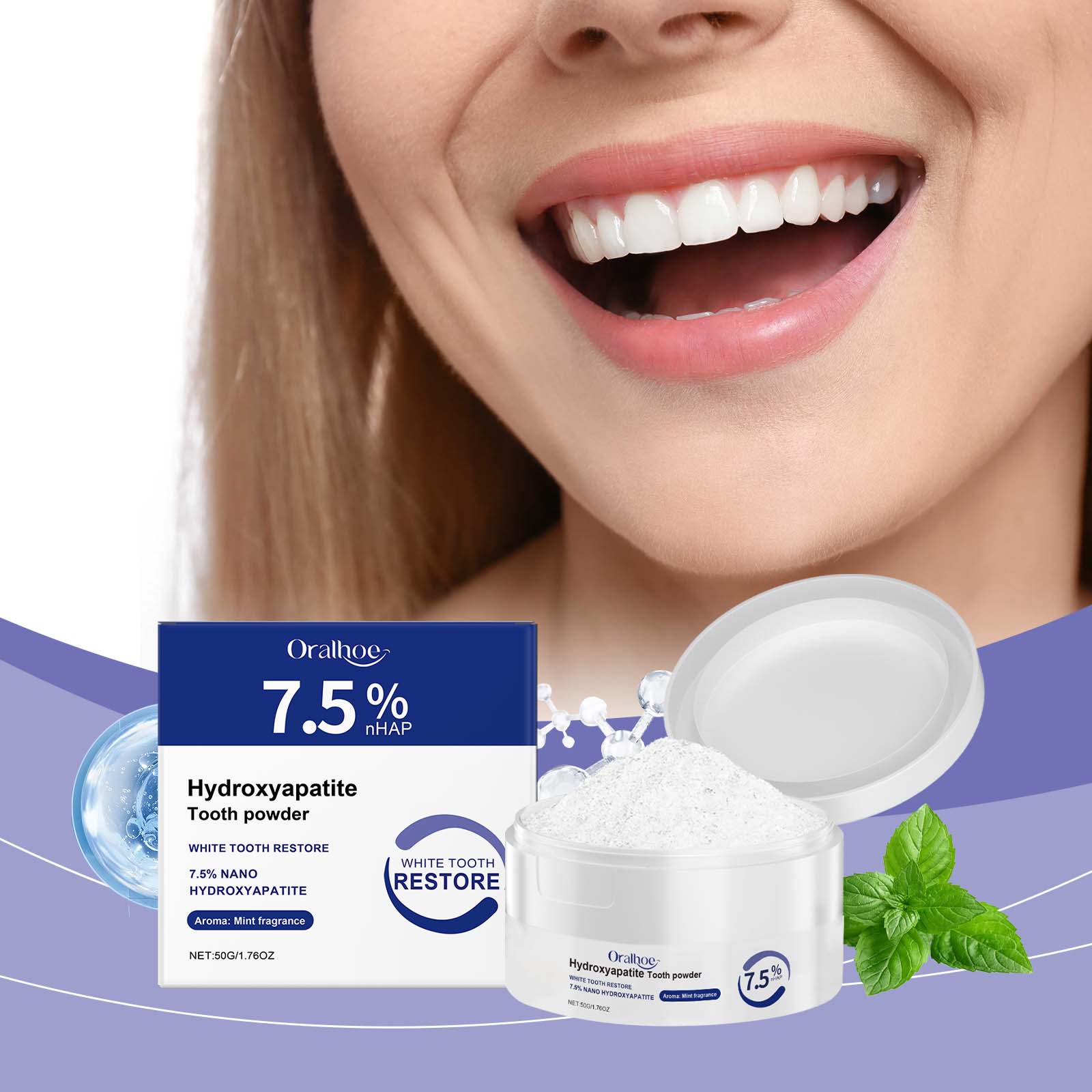 繊細な歯のケア、強力な洗浄力、長続きする爽やかな息と白い笑顔 - Teeth Whitening Oil Pulling のレビューと価格