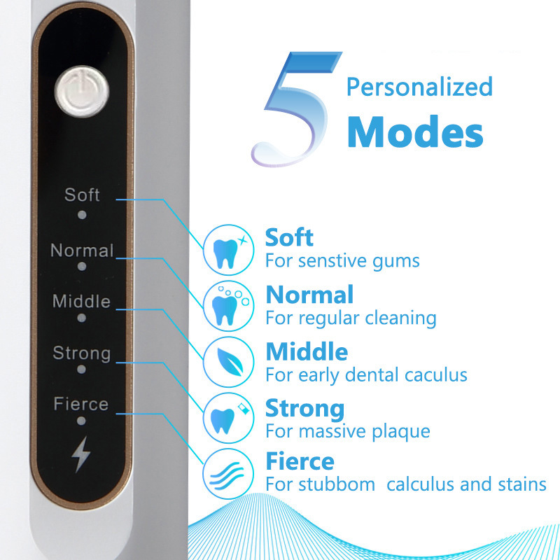 超音波電動歯クリーナー歯科スケーラー 5 モード歯石除去歯の - Teeth Whitening Or Tooth Whitening のレビューと価格