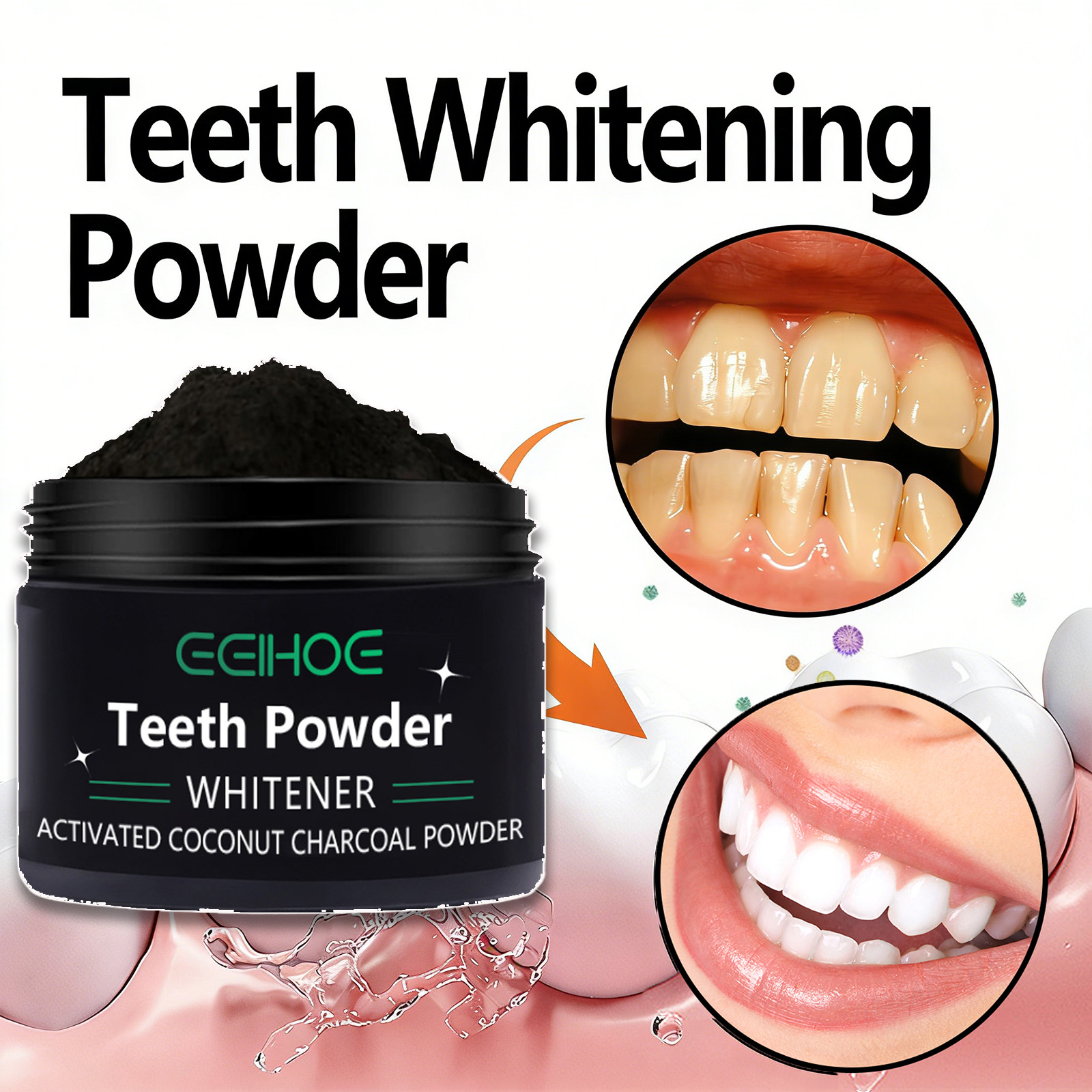 天然歯磨き粉 黄ばんだ歯のエナメル質をきれいにし、汚れを除去 - Teeth Whitening With Baking Soda のレビューと価格