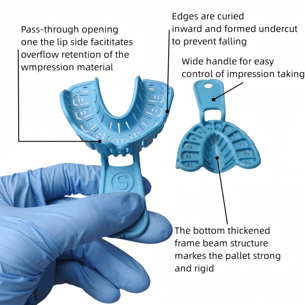 6 ピース/セット歯科印象プラスチックトレイ S/M/L 歯 - Teeth Whitening Tray のレビューと価格