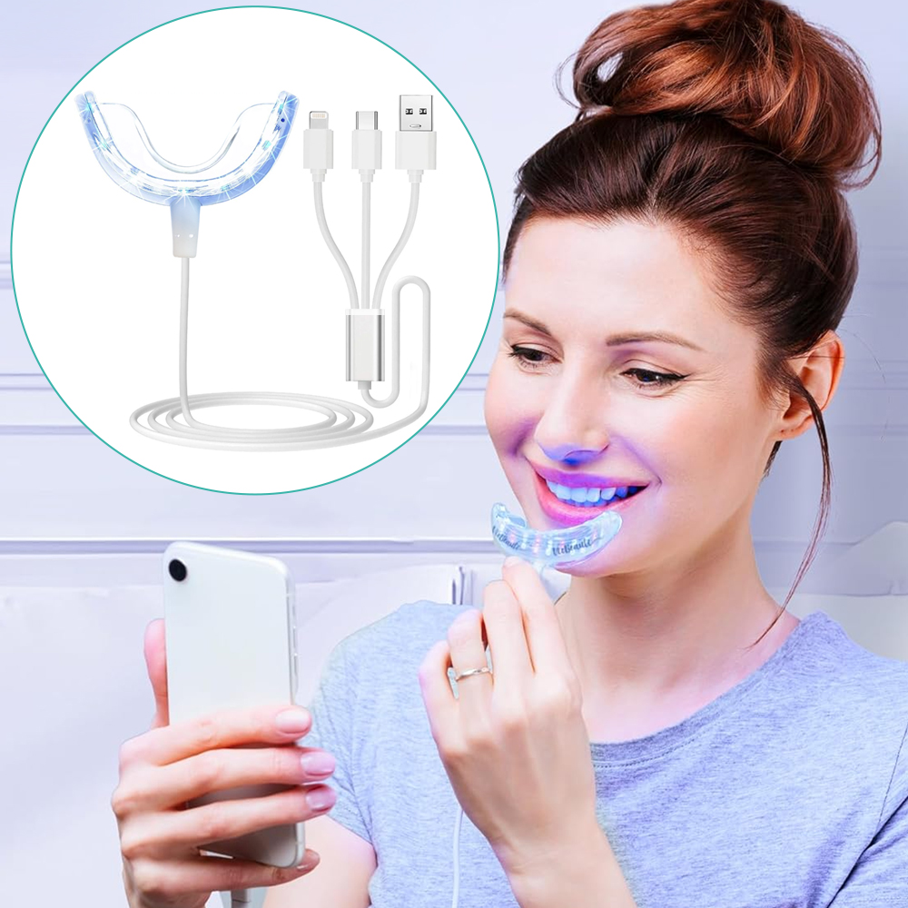 歯のホワイトニング アクセラレーター ライト、16 倍強力な - Teeth Whitening With Trays のレビューと価格