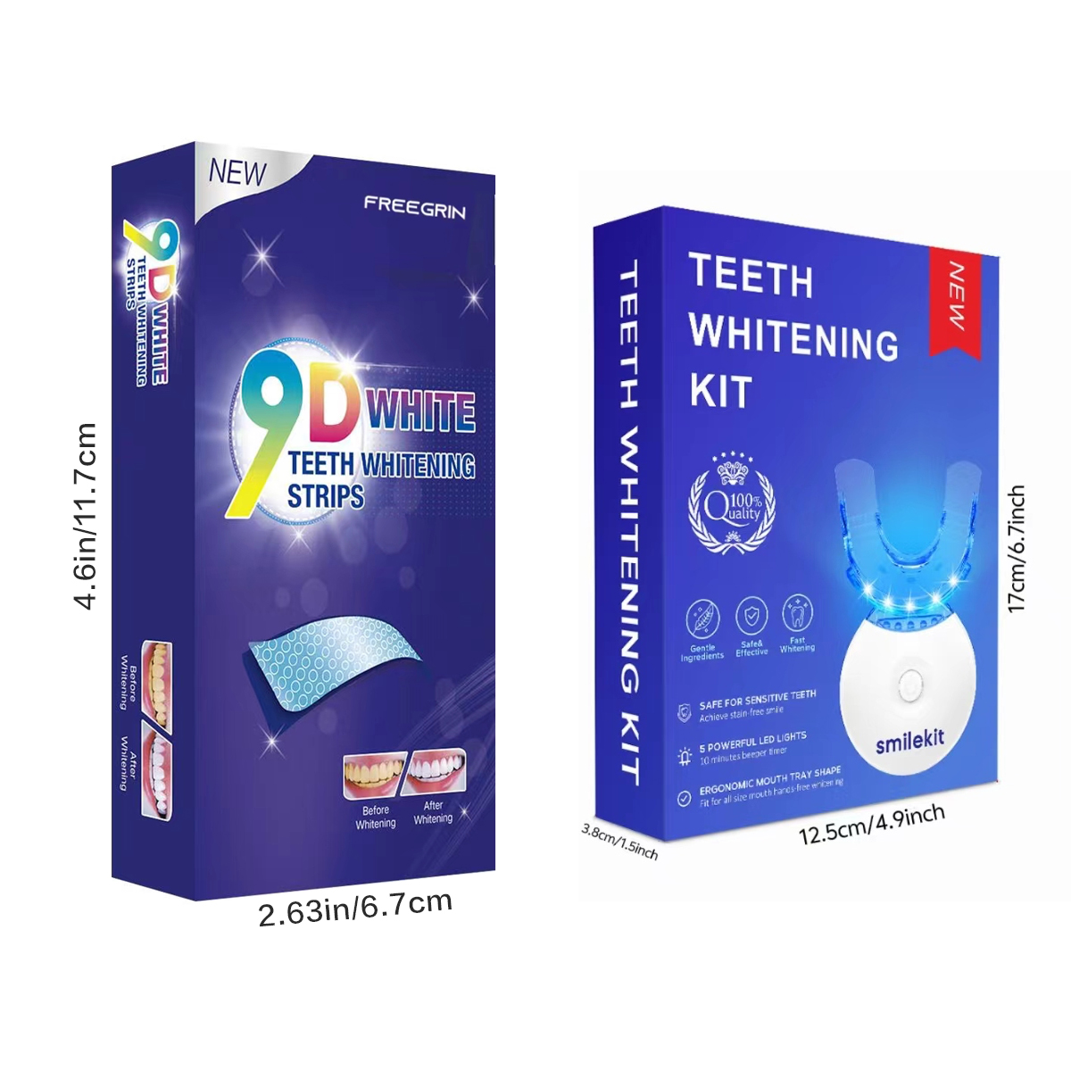 歯のホワイトニングキット - 5X LEDライト歯のホワイト - Teeth Whitening With Trays のレビューと価格