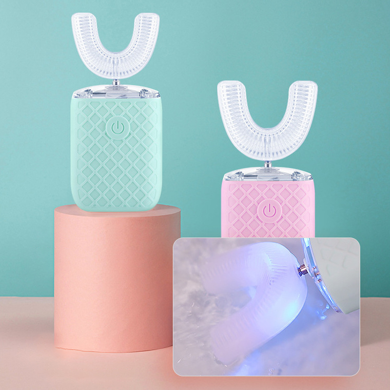 360 °   自動電動歯ブラシ U 字型充電式大人子供用シ - Teeth Whitening Or Tooth Whitening のレビューと価格