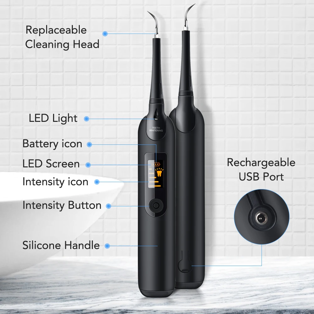 電動歯科スケーラー歯ブラシセット液晶画面 LED ライト歯科 - Teeth Whitening Or Tooth Whitening のレビューと価格