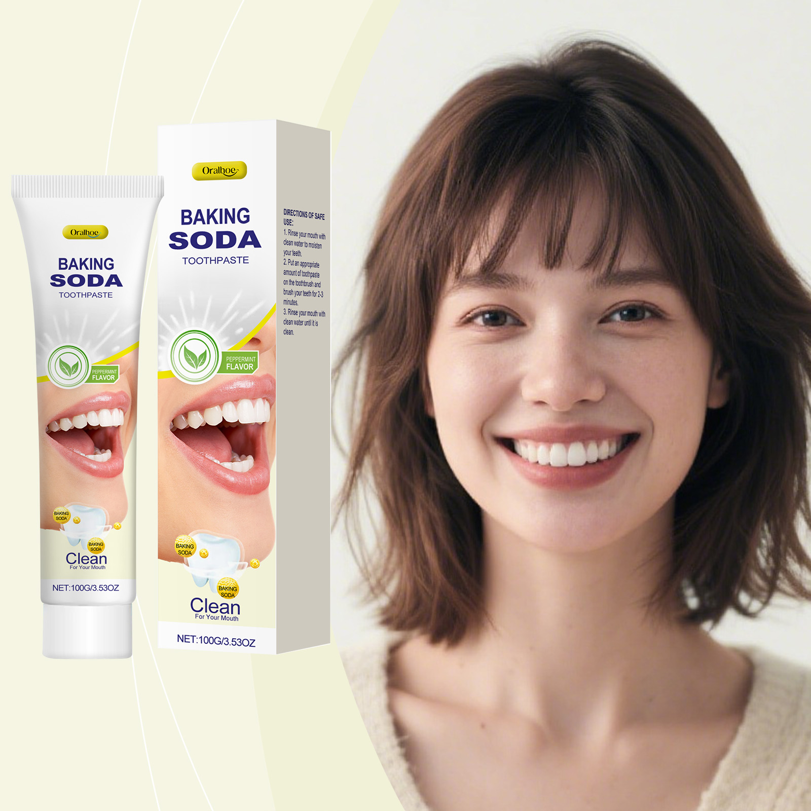 重曹歯磨き粉 ディープクリーニング ホワイトニング 歯の汚れ - Teeth Whitening With Baking Soda のレビューと価格