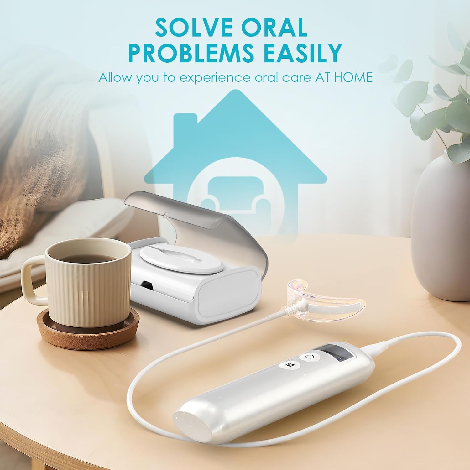 歯のホワイトニング促進器 16 LED赤青光増強ライトトレイ - Teeth Whitening Gum のレビューと価格