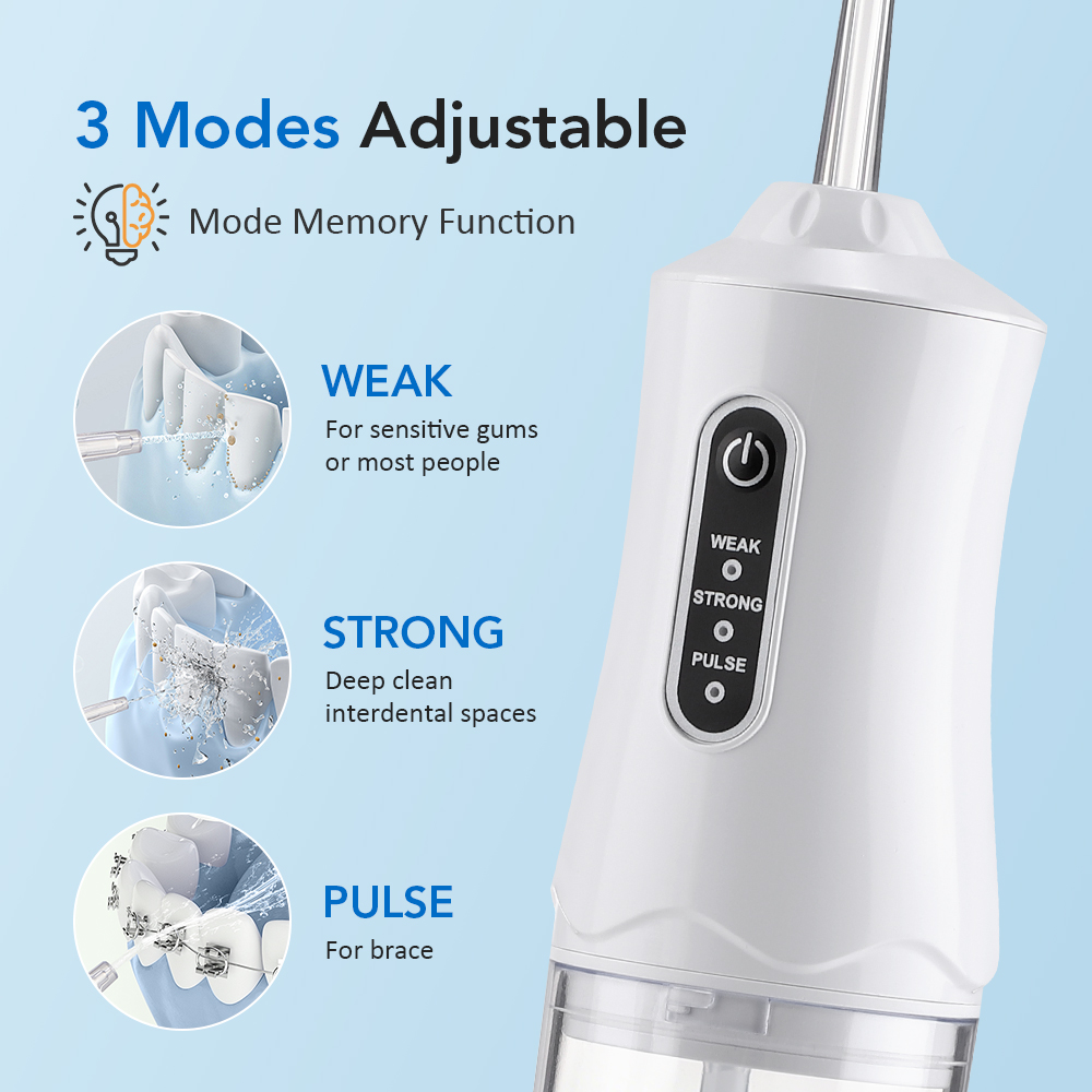 3 モード口腔洗浄器ポータブル口洗浄機歯科用ウォーターフロッ - Teeth Whitening Or Tooth Whitening のレビューと価格