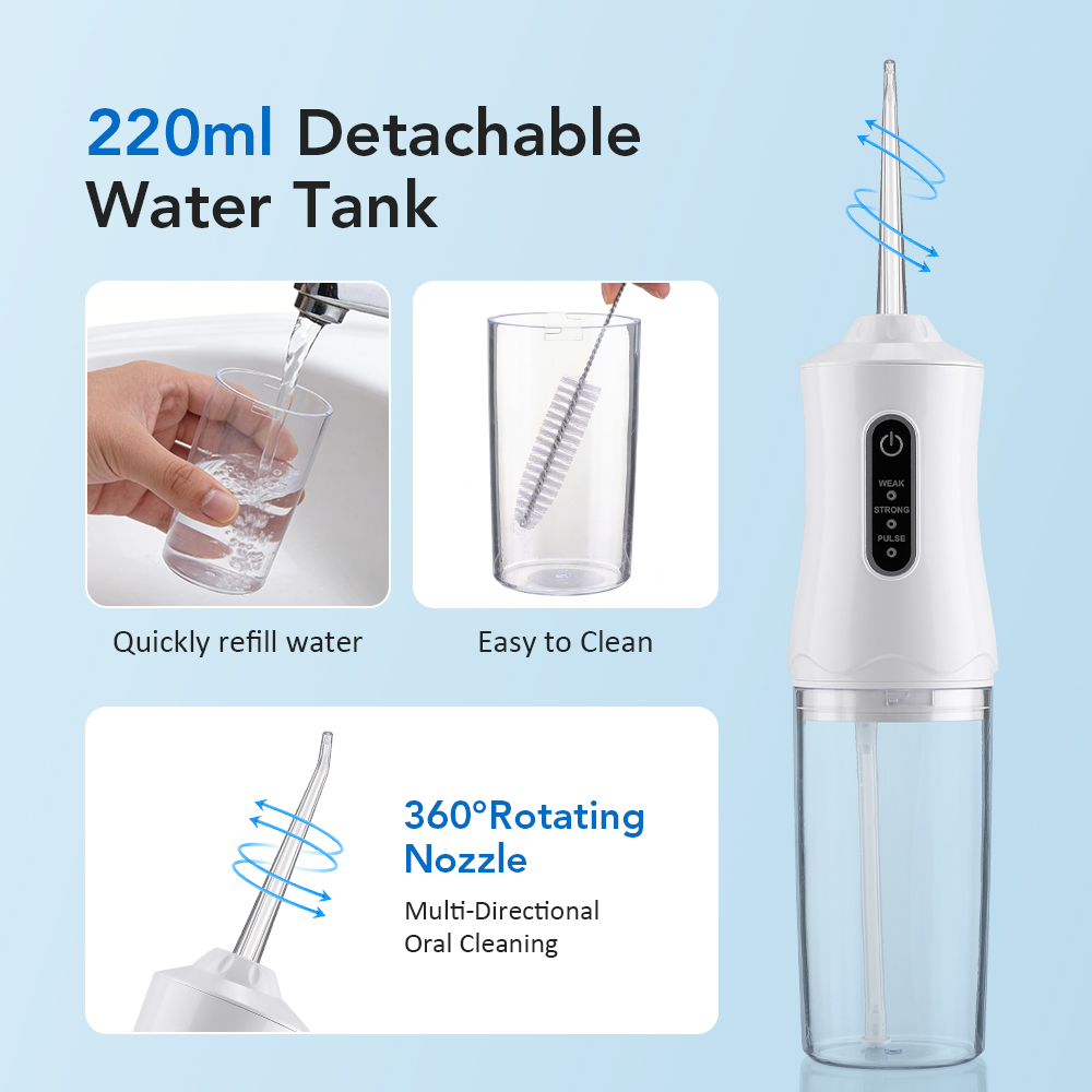 3 モード口腔洗浄器ポータブル口洗浄機歯科用ウォーターフロッ - Teeth Whitening Or Tooth Whitening のレビューと価格