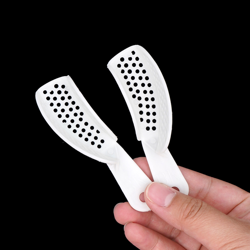 1 ペア使い捨て歯科印象トレイプラスチック歯ホルダー石膏トレ - Teeth Whitening Tray のレビューと価格
