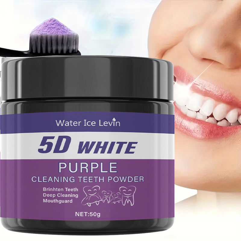 ウォーターアイスレビンパープルブライトニング歯磨き粉：5Dホ - Teeth Whitening Oil Pulling のレビューと価格