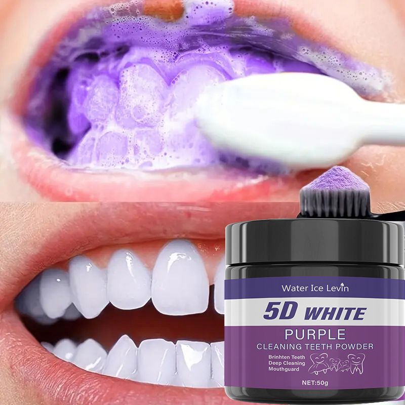 ウォーターアイスレビンパープルブライトニング歯磨き粉：5Dホ - Teeth Whitening Oil Pulling のレビューと価格