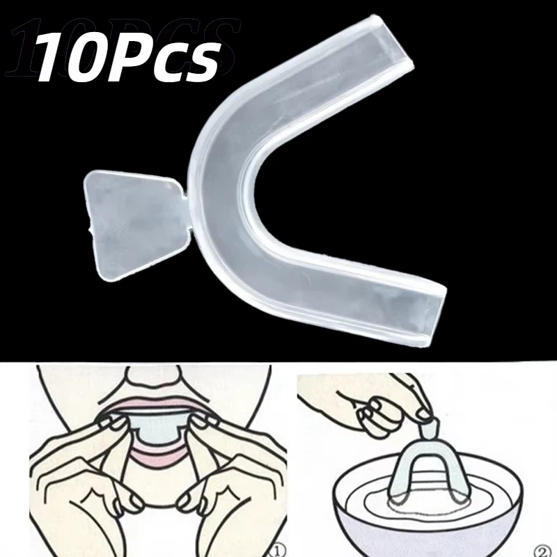 10個/セット シリコン製マウスガード 歯の保護具 マウスト - Teeth Whitening With Trays のレビューと価格