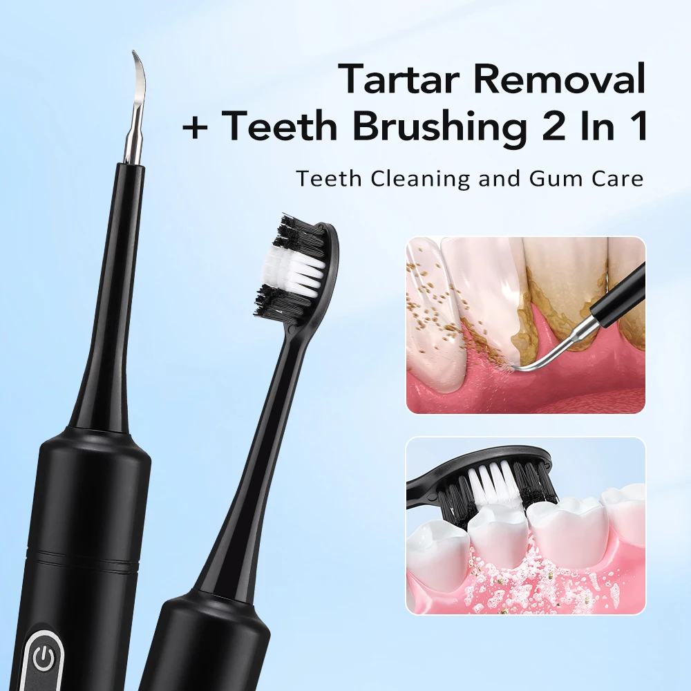電気音波振動歯科用スケーラー歯のホワイトニング歯垢除去コーヒ - Teeth Whitening Professional のレビューと価格
