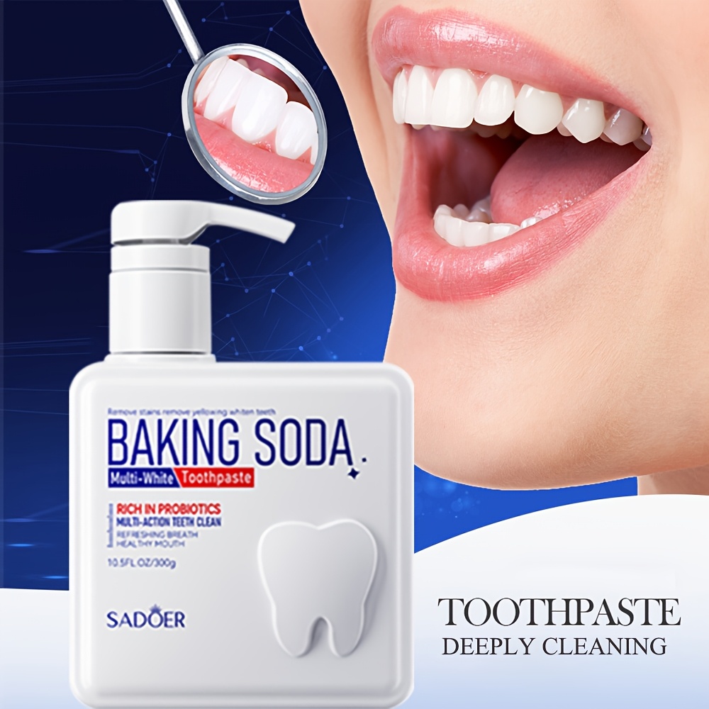 クレンジング重曹プロバイオティックポンプ歯磨き粉、ディープク - Teeth Whitening With Baking Soda のレビューと価格